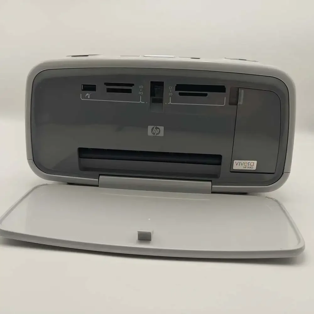 HP Photosmart A616 Compact Photo Printer Portable Travel Digital Cord Included